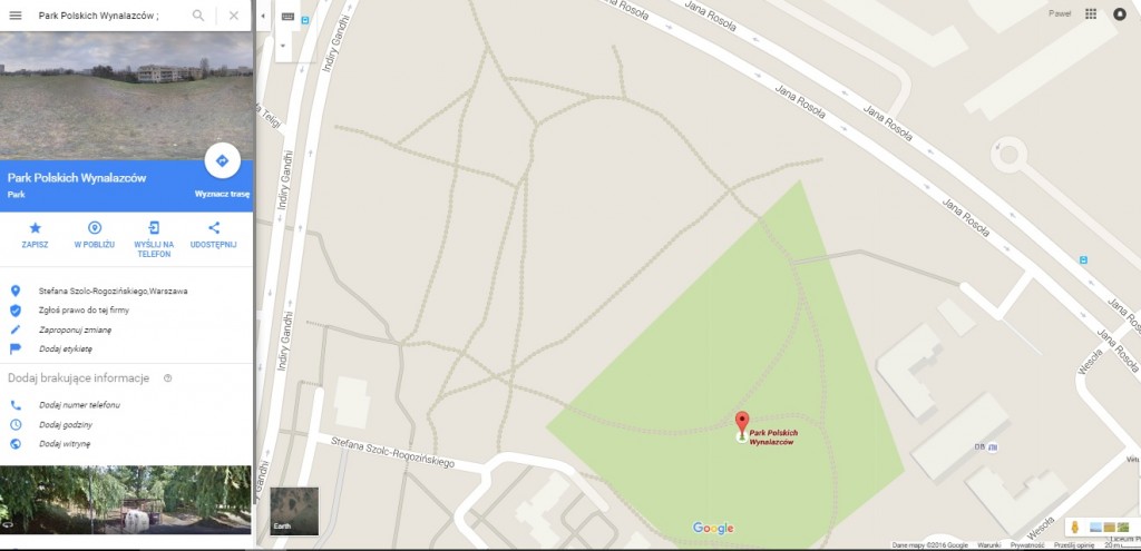 park_polskich_wynalazcow_google_maps